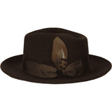 Bruno Capelo Hat Australian Wool Fedora Teardrop Crushable Bel Air BL594 Brown - J.Valintin Men's Wear Legend - BL594 - Brown - S