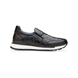 Belvedere Sneakers Cramer Genuine Ostrich and Soft Italian Calf Black G02