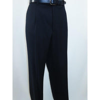 Men's Apollo King Slacks Single Pleated Semi Wide Leg DM22 Navy Size 42