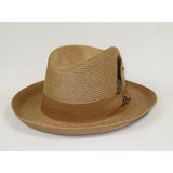 Men Bruno Capelo Summer Spring Soft Straw Style Hat Godfather GF211 Cognac