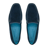 Giovacchini By Belvedere Italian Shoes Diego Suede Slip On Blue - J.Valintin Men's Wear Legend - Diego Blue - 9