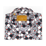 Men 100% Cotton Sport Shirt CIERO MONTERO Turkey Dress/Casual #5055 - 01 Black/Red - J.Valintin Men's Wear Legend - 101100