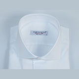 Men 100% Italian Cotton Shirt Non Iron SORRENTO Turkey Cutaway Collar 2744 White - J.Valintin Men's Wear Legend - 98726