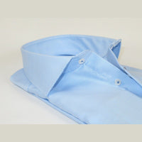 Men 100% Italian Cotton Shirt Non Iron SORRENTO Turkey Spread Collar 2745 Blue - J.Valintin Men's Wear Legend - 98718