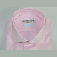 Men 100% Italian Cotton Shirt Non Iron SORRENTO Turkey Spread Collar 4470 Pink - J.Valintin Men's Wear Legend - 98722