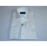 Men 100% Sateen Cotton Shirt Manschett Quesste Turkey Slim Fit 4010 - 02 White - J.Valintin Men's Wear Legend - 96814