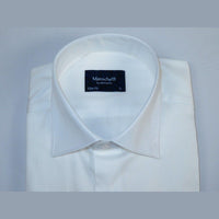 Men 100% Sateen Cotton Shirt Manschett Quesste Turkey Slim Fit 4010 - 02 White - J.Valintin Men's Wear Legend - 96814