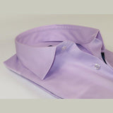 Men 100% Sateen Cotton Shirt Manschett Quesste Turkey Slim Fit 4010 - 06 Lilac - J.Valintin Men's Wear Legend - 96844