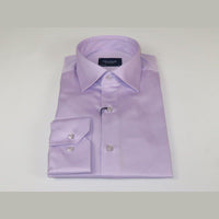 Men 100% Sateen Cotton Shirt Manschett Quesste Turkey Slim Fit 4010 - 06 Lilac - J.Valintin Men's Wear Legend - 96844