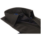 Men 100% Sateen Cotton Shirt Manschett Quesste Turkey Slim Fit 4010 - 08 Black - J.Valintin Men's Wear Legend - 96829