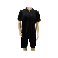 Men 2pc Stacy Adams leisure jogging suit Shorts Set Summer 3820 Black Velvet - J.Valintin Men's Wear Legend - 95325