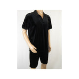 Men 2pc Stacy Adams leisure jogging suit Shorts Set Summer 3820 Black Velvet - J.Valintin Men's Wear Legend - 95325