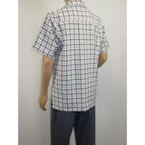 Men 2pc Walking Leisure Suit Short Sleeves By DREAMS Checker 283 - 10 Gray - J.Valintin Men's Wear Legend - 283 - 10 Gray - M