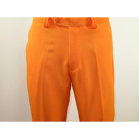 Men 2pc Walking Leisure Suit Short Sleeves DREAMS Checker 282 - 18 Orange - J.Valintin Men's Wear Legend - 282 - 18 Orange - M