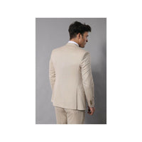 Men 3pc Shawl Model Vested Suit WESSI J.VALINTIN Extra Slim JV11 Tan TURKEY USA - J.Valintin Men's Wear Legend - 16594