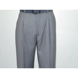 Men Apollo King Banded Collarless suit Mandarin 5 Button Wide leg M5 - 3 Gray New - J.Valintin Men's Wear Legend - 21008