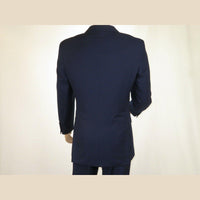 Men Apollo King Double Breasted Suit Classic Peak Lapel Pleated DM22 Navy Blue - J.Valintin Men's Wear Legend - 21025