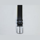 Men Black Genuine Leather Belt PIERO ROSSI Turkey Soft Full Grain #Black - B - J.Valintin Men's Wear Legend - 97230