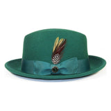 Men Bruno Capelo Hat Australian Wool Crushable Center Dent CHICAGO CH305 Emerald - J.Valintin Men's Wear Legend - 98898