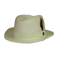 Men Bruno Capelo Summer Spring Soft Straw Style Hat Godfather GF209 Ivory Cream - J.Valintin Men's Wear Legend - 94416