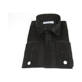 Men CEREMONIA Formal Shirt Rhinestone 100% Cotton Turkey #stn 15 tsb Black Fancy - J.Valintin Men's Wear Legend - STN15 - Black - M