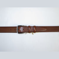 Men Cognac Genuine Leather Belt PIERO ROSSI Turkey Soft Full Grain #Cognac - A - J.Valintin Men's Wear Legend - 97224