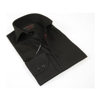 Men Dress Shirts AXXESS Turkey 100% Soft Egyptian Cotton 224 - 07 Solid Black - J.Valintin Men's Wear Legend - 99305