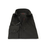 Men Dress Shirts AXXESS Turkey 100% Soft Egyptian Cotton 224 - 07 Solid Black - J.Valintin Men's Wear Legend - 99305