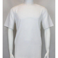 Men dress up Tshirt Log in uomo Crew Neck Corded Short Sleeves 218 White - J.Valintin Men's Wear Legend - 30931