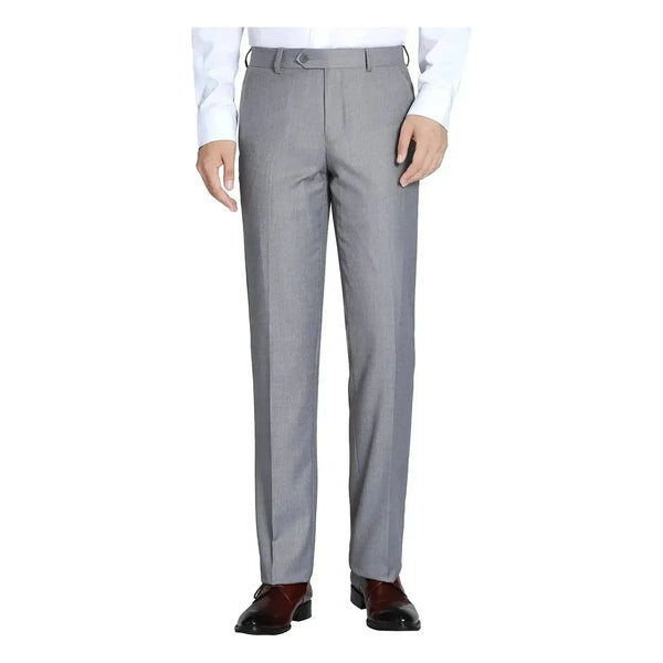 Men Flat Front Suit Separate Pants Slim Fit Soft Feel Slacks 202 - 2 Light Gray - J.Valintin Men's Wear Legend - 202 - 2 - Lt Gray Pants - 30