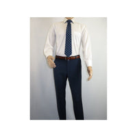 Men Flat Front Suit Separate Pants Slim Fit Soft light Weight Slacks 201 - 19 Navy - J.Valintin Men's Wear Legend - 97700