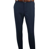 Men Flat Front Suit Separate Pants Slim Fit Soft light Weight Slacks 201 - 19 Navy - J.Valintin Men's Wear Legend - 97700