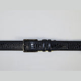 Men Genuine Leather Belt PIERO ROSSI Turkey Crocodile print Stitched 3071 Navy - J.Valintin Men's Wear Legend - 97419