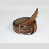 Men Genuine Leather Belt PIERO ROSSI Turkey Full Grain Hand Stitch 301 Cognac - J.Valintin Men's Wear Legend - 97341