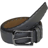 Men Genuine Leather Belt PIERO ROSSI Turkey Soft Full Grain Hand Stitch 301 Gray - J.Valintin Men's Wear Legend - 97365