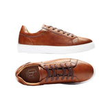 Men Harrison Myles Sneaker Dress Shoes Soft Comfort Lace Cushioned S2111 Cognac - J.Valintin Men's Wear Legend - 99054