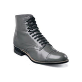 Men Leather Stacy Adams Madison Ankle Boot Biscuit High top 00015 - 10 Gray - J.Valintin Men's Wear Legend - 00015 - 10_7_M