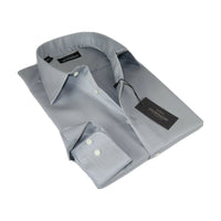 Men Mondego 100% Soft Cotton Dress Business Classic shirt A1300 Gray Herringbone - J.Valintin Men's Wear Legend - 4204