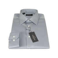 Men Mondego 100% Soft Cotton Dress Business Classic shirt A1300 Gray Herringbone - J.Valintin Men's Wear Legend - 4204