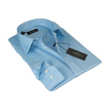 Men Mondego 100% Soft Cotton Dress Classic shirt Long Sleeves sn400 Solid Blue - J.Valintin Men's Wear Legend - 4327