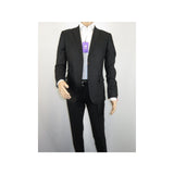 Men Premium 100% Linen Cocktail Suit by INSERCH Breathable and cool SU880 Black - J.Valintin Men's Wear Legend - 100633