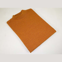 Men PRINCELY Made in Turkey Soft Merinos Wool Sweater Knits Mock 1011 - 00 Rust - J.Valintin Men's Wear Legend - 96665