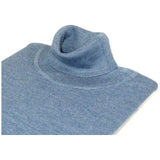 Men PRINCELY Turtle neck Sweater From Turkey Soft Merino Wool 1011 - 80 Denim Blue - J.Valintin Men's Wear Legend - 96721