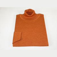 Men PRINCELY Turtle neck Sweater From Turkey Soft Merinos Wool 1011 - 80 Rust - J.Valintin Men's Wear Legend - 96737