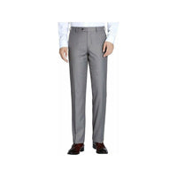 Men Renoir Flat Front Pants 100% Soft Wool Super 140s Classic Fit 508 - 5 Lt Gray - J.Valintin Men's Wear Legend - 3229