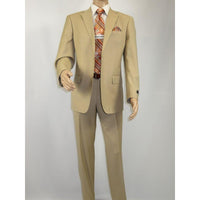 Men Renoir Suit Separate Super 140 Wool Two Button Classic Fit 508 - 4 Beige New - J.Valintin Men's Wear Legend - 96058