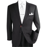 Men Renoir Suit Separate Super 140s Soft Wool Two Button Classic Fit 508 - 1 Black - J.Valintin Men's Wear Legend - 73369