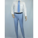 Men RENOIR suit Solid 2 Button Business Formal All Purpose Slim Fit 203 - 9 Blue - J.Valintin Men's Wear Legend - 97617