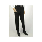 Men RENOIR Suit Solid Two Button Business Formal Classic Regular Fit 201 - 1 Black - J.Valintin Men's Wear Legend - 22369