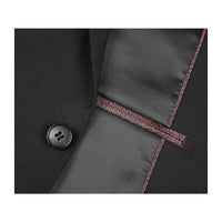 Men RENOIR suit Solid Two Button Business, Formal Slim Fit 2110 - 1 Black Stretchy - J.Valintin Men's Wear Legend - 92239